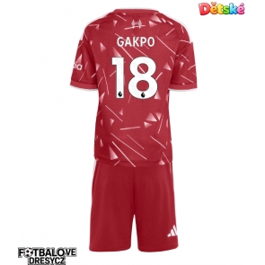 Liverpool Cody Gakpo #18 Dětské Domácí dres komplet 2026-27 Krátký Rukáv (+ trenýrky)